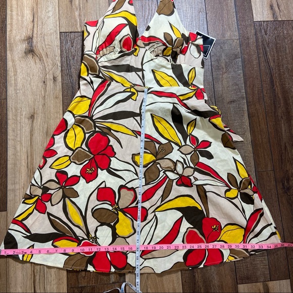R & K Originals Floral Halter Dress New Size 16 - Picture 11 of 11